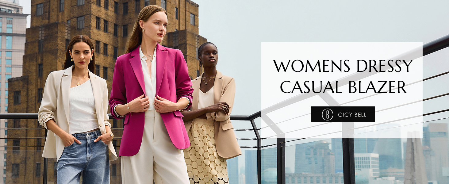 2025 womens casual work blazers open front suit jackets