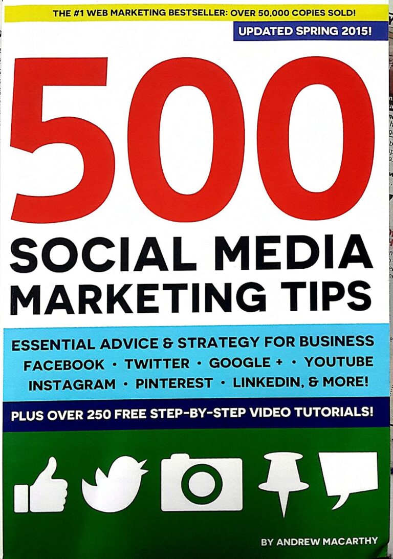1754339722 915LD0CeQiL. SL1500 500 Social Media Marketing Tips: Essential Advice, Hints and Strategy for Business: Facebook, Twitter, Pinterest, Google+, YouTube, Instagram, LinkedIn, and More! Edu Expertise Hub Social Media for Business