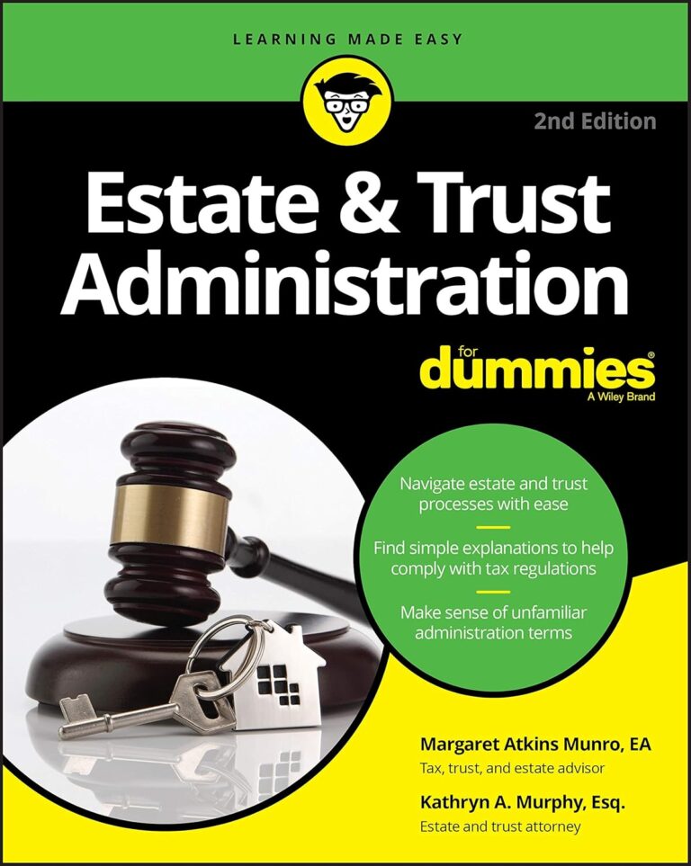 1754844267 81SSYnxAZxL. SL1500 Estate & Trust Administration For Dummies Edu Expertise Hub Finance