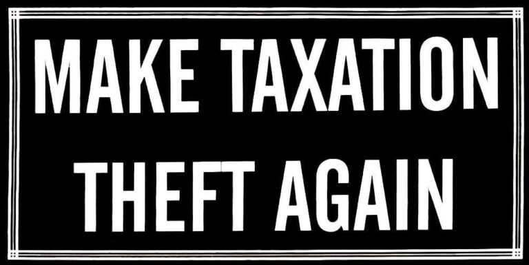 1755926338 51FMf95APaL. AC SL1001 Make Taxation Theft Again Black & White Vinyl Decal Bumper Sticker Edu Expertise Hub Taxation