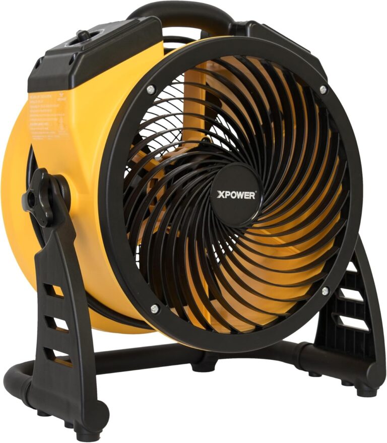 1756214926 81NANHCrtiL. AC SL1500 XPOWER FC-100 Heavy Duty Industrial High Velocity Whole Room Air Mover Air Circulator Utility Floor Fan, Variable Speed, Timer, 11 inch, 1100CFM Edu Expertise Hub Industries