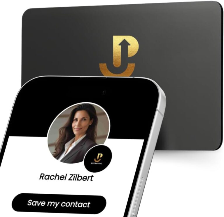 1756251670 51xuBSUH8UL. AC SL1080 Digital Business Card with QR Code and Tap to Share NFC Technology - Compatible with iPhone & Android- No App or Subscription Required (Black) Edu Expertise Hub Business Technology