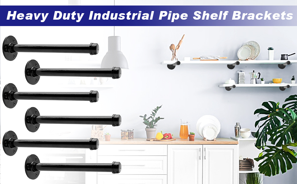 pipe shelf brackets
