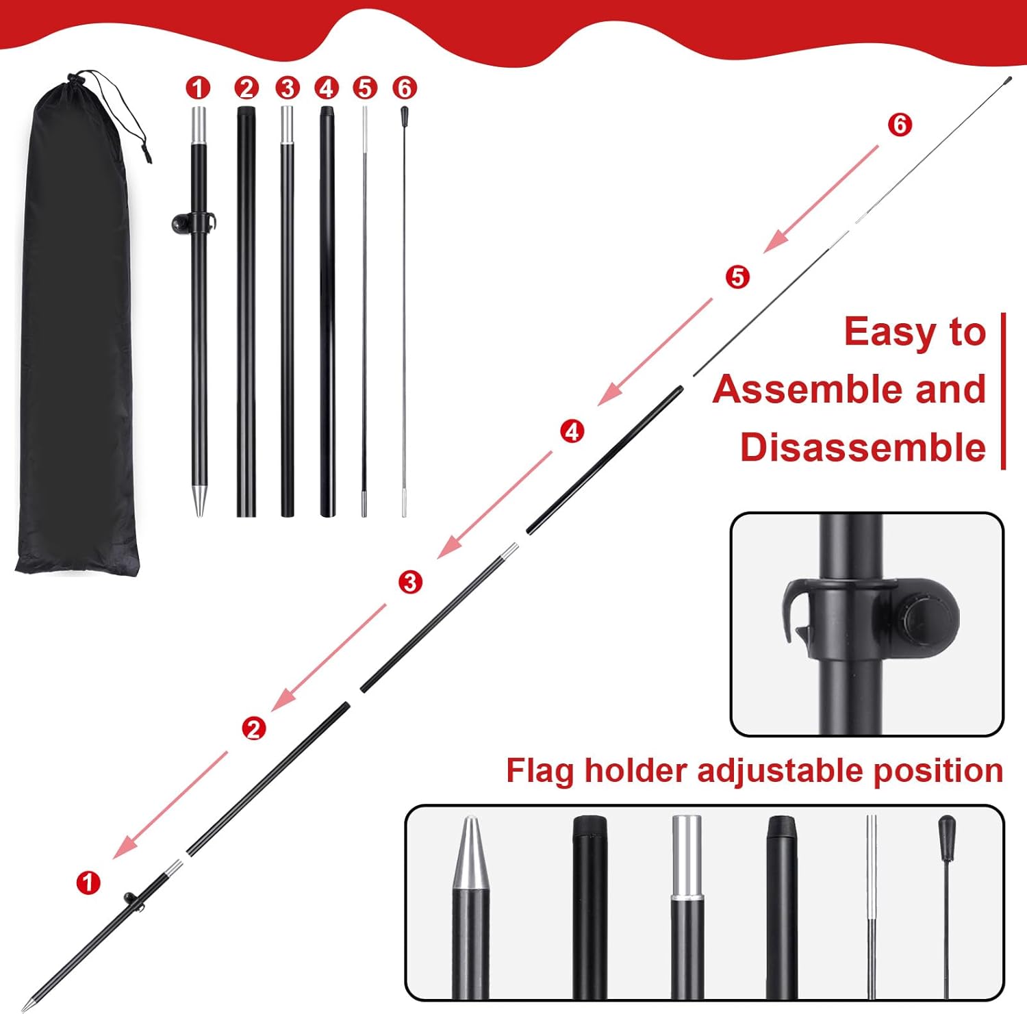 61B2X+lhWRL. AC SL1500 Buryeah 4 Pack Open House Flags Signs for Real Estate Agents 7x5.4 Ft Feather Flag Sign with Flagpole Ground Stake Portable Bag Real Estate Flags Opening Signs Banner Set for Business (Red) Edu Expertise Hub Real Estate