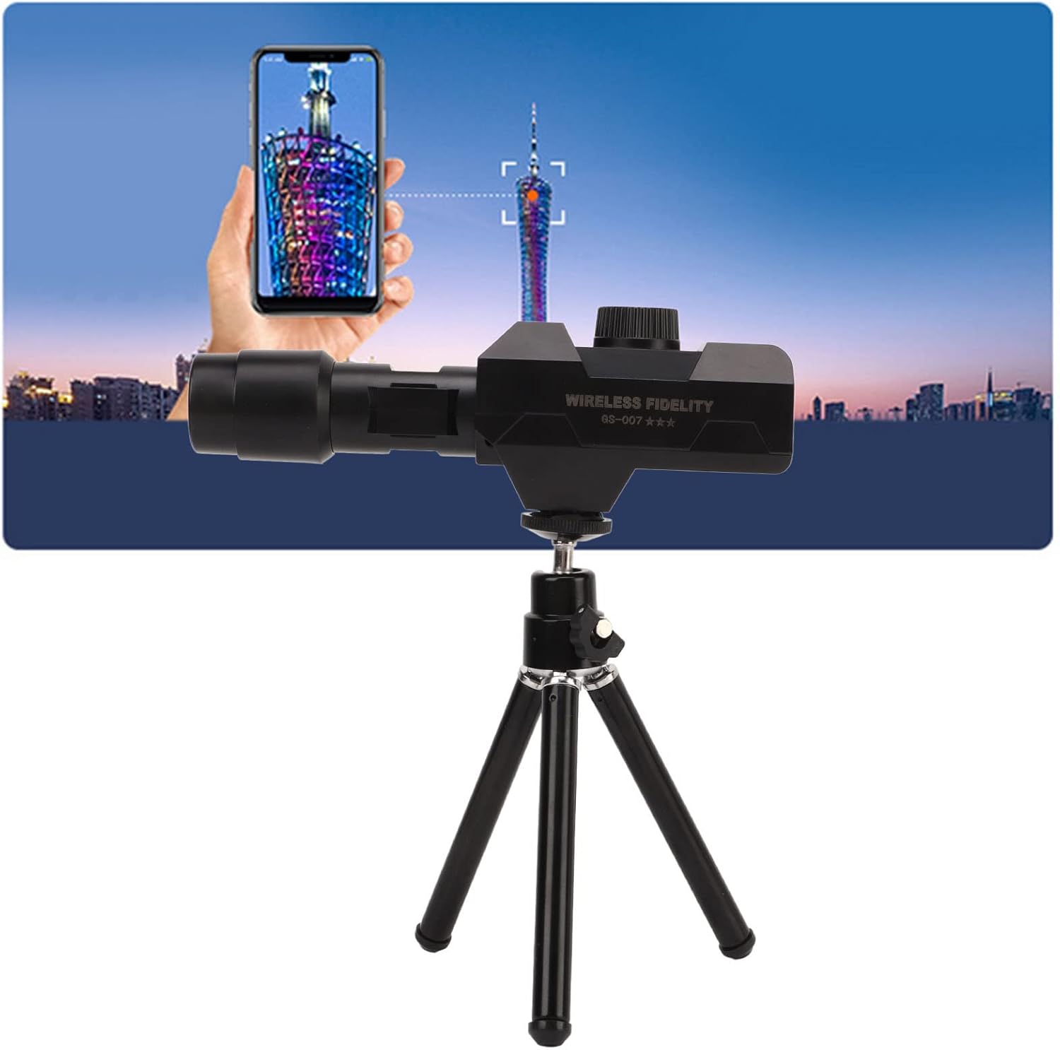 Portable Telescope with 70X Zoom, 1920x1080 Monocular Camera, Warning Sound, Remote Video Photography for Bird Watching Edu Expertise Hub Digital Audio Video & Photography