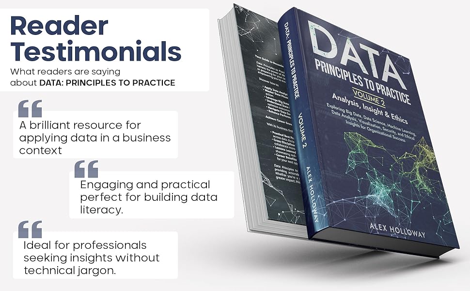 Reader testimonials supporting Data: Principles To Practice