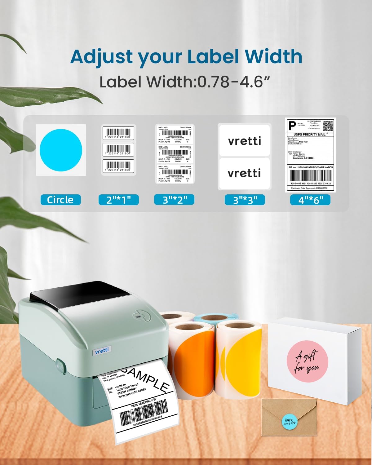 vretti Bluetooth Thermal Shipping Label Printer Wireless 4x6 Label Printer, 420B Compatible with Ebay, Amazon, Shopify, Etsy, USPS，Android, iPhone Edu Expertise Hub eBay