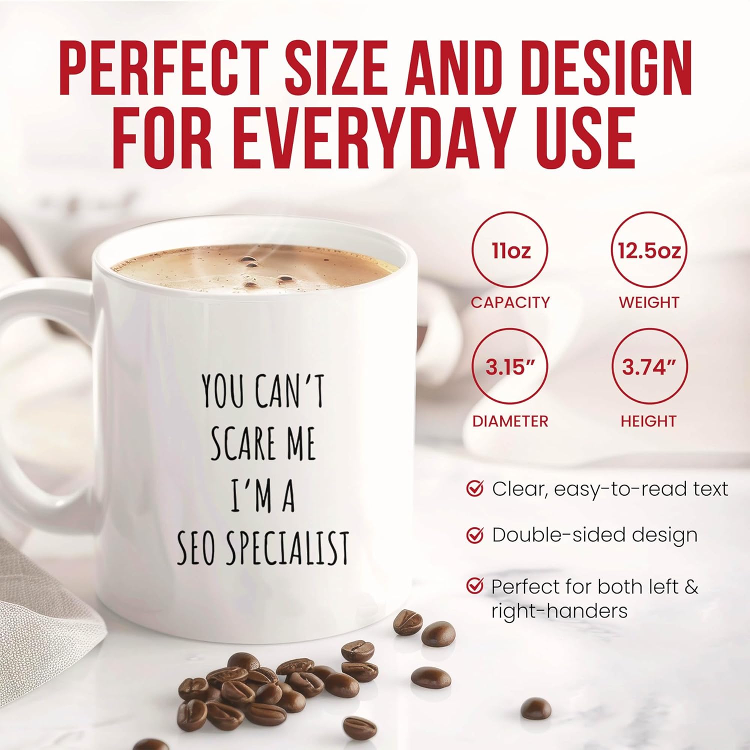 71Fuvucq3gL. AC SL1500 Funny Seo Specialist Mug - Search Optimizer Coffee Cup - Digital Marketer Funny Gift From Clients - Online Visibility Tea Mugs - Web Traffic Cups - 11 Oz Ceramic Gifts For Content Creators, Birthday Edu Expertise Hub Online Searching