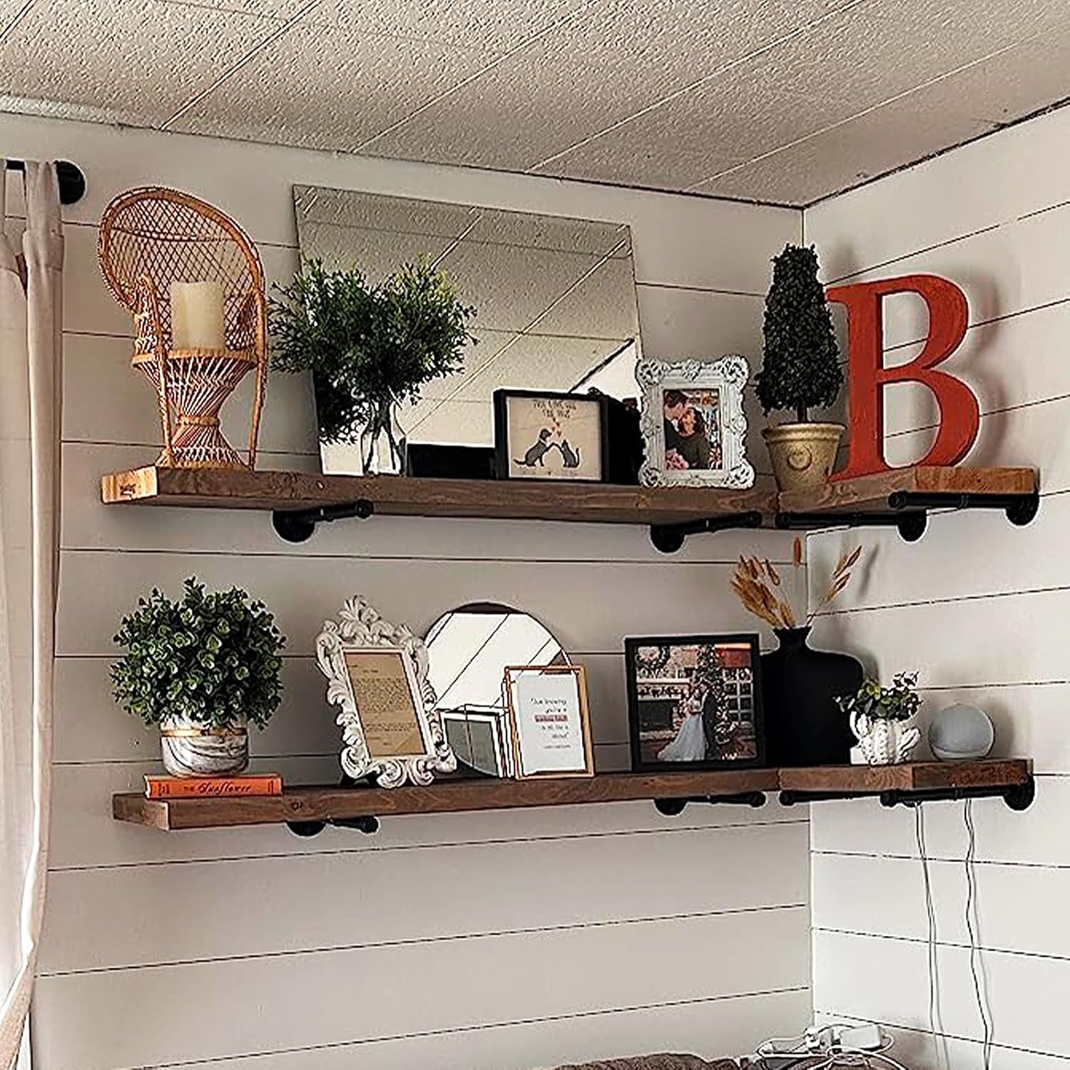 818B7NgJpqL. AC SL1500 6 Pack Pipe Shelf Brackets 8 Inch, Industrial Iron Pipe Floating Shelves Bracket Heavy Duty Metal Shelving Brackets for DIY Shelves Edu Expertise Hub Hardware & DIY
