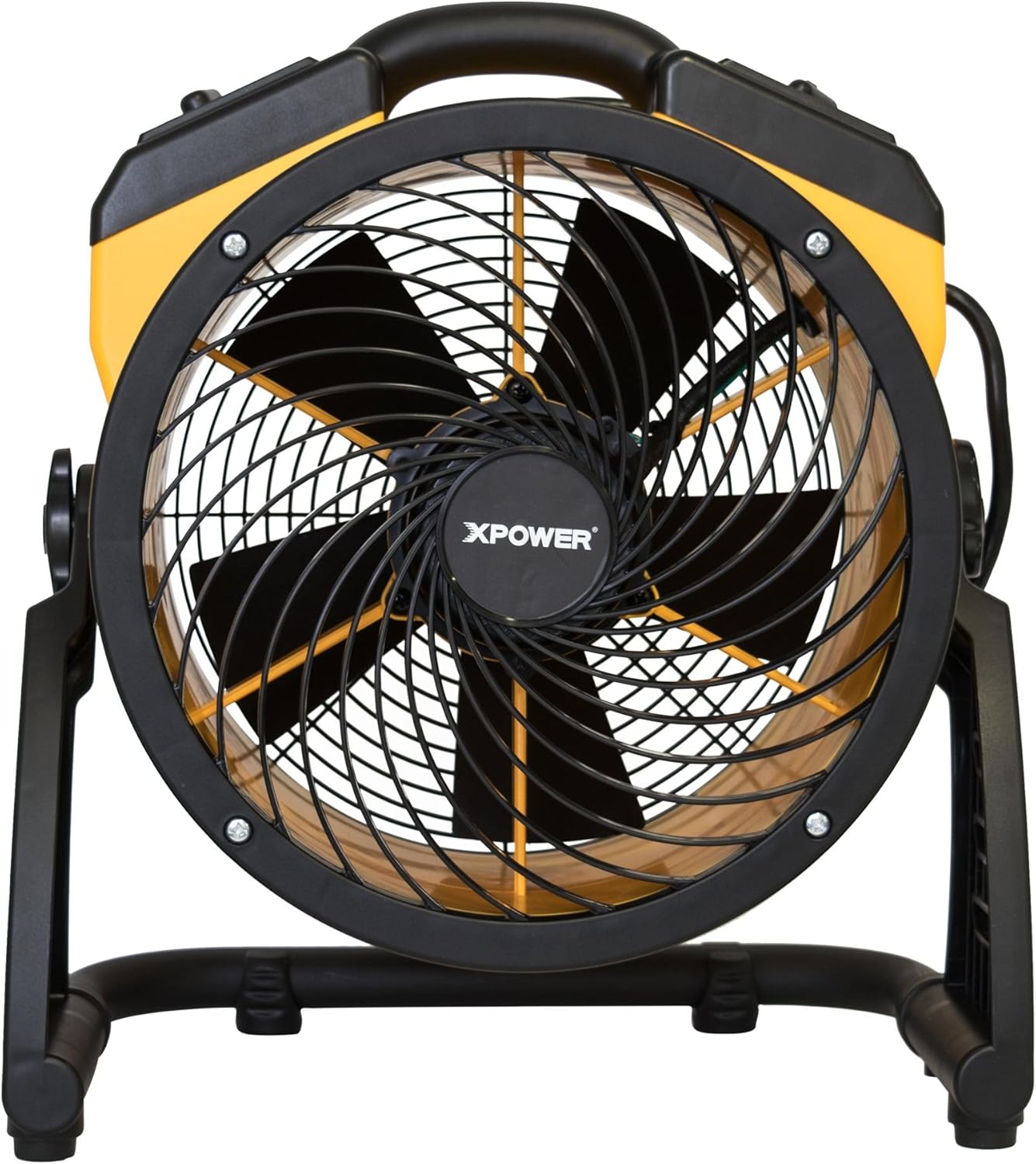 81usEtL7g9L. AC SL1500 XPOWER FC-100 Heavy Duty Industrial High Velocity Whole Room Air Mover Air Circulator Utility Floor Fan, Variable Speed, Timer, 11 inch, 1100CFM Edu Expertise Hub Industries