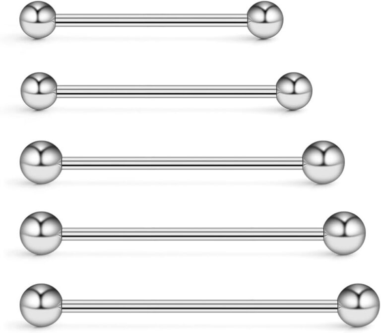 1758234741 51p0Fy8eHuL. AC SL1001 Ruifan 5PCS 14 Gauge Mix Sizes Industrial Barbell Cartilage Earring Body Piercing Jewelry 28mm 32mm 35mm 38mm 40mm Edu Expertise Hub Industries