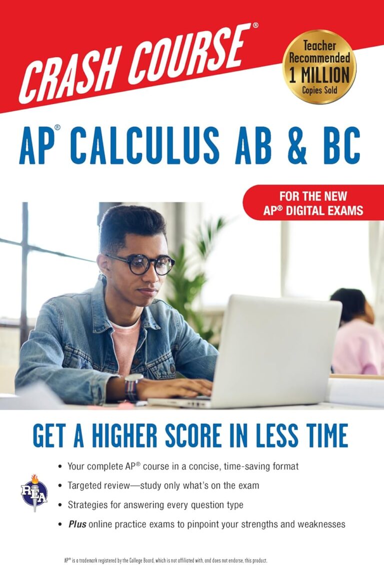 AP® Calculus AB & BC Crash Course 3rd Ed., Book + Online: Get a Higher Score in Less Time (Advanced Placement (AP) Crash Course) 1759173385 71Q6tJEFCzL. SL1500 AP® Calculus AB & BC Crash Course 3rd Ed., Book + Online: Get a Higher Score in Less Time (Advanced Placement (AP) Crash Course) Edu Expertise Hub Online Searching