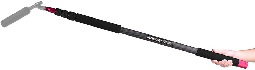 41H2VNaTKzL. AC SL1000 Andoer MK-3000 9.8ft Lightweight Carbon Fiber Mic Microphone Boom Holder Arm Pole Extension Mount Stand for Canon Nikon Sony DSLR Camera Camcorder Photography Sound Recording Interview Filming Edu Expertise Hub Digital Audio Video & Photography