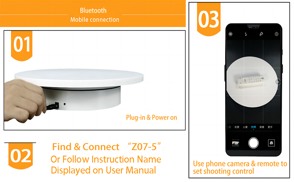 Photography turntable
