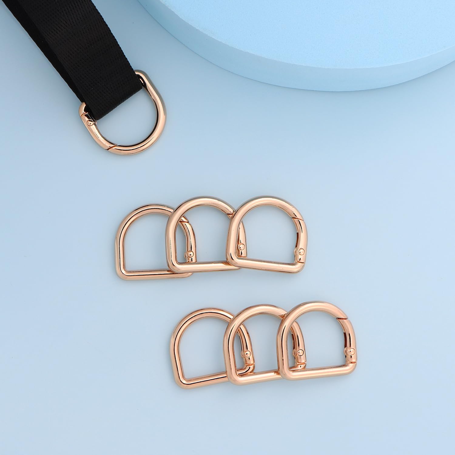 61siqvMdwNL. AC SL1500 10pcs Metal D Ring Spring Key Hooks Keyring Clip for Keychain Buckle, Backpacks Handbag Purse Hardware, DIY Crafts Edu Expertise Hub Hardware & DIY