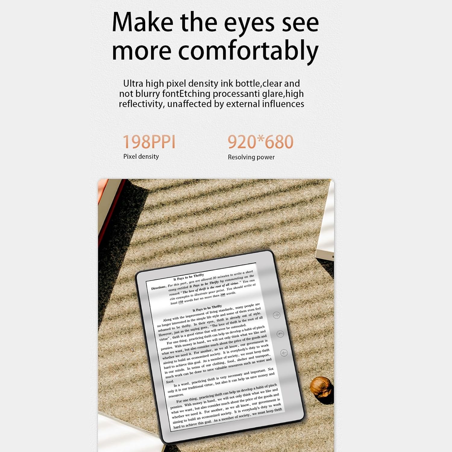 71KEypW98JL. AC SL1500 E Book Reader, BK576 5.76 Inch Touch Screen Open Paper Tablet, Eye Friendly 1GB 16GB Tablet, epub Reader for Android 8.1, Includes Protective Case, Pen Edu Expertise Hub Tablets & E-Readers