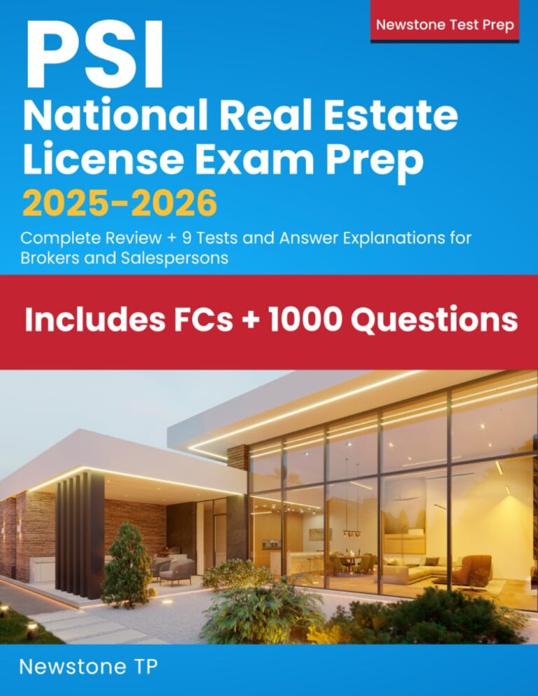 1759821632 617cKv0OMzL. SL1293 PSI National Real Estate License Exam Prep 2025-2026: Complete Review + 9 Tests and Answer Explanations for Brokers and Salespersons Edu Expertise Hub Real Estate