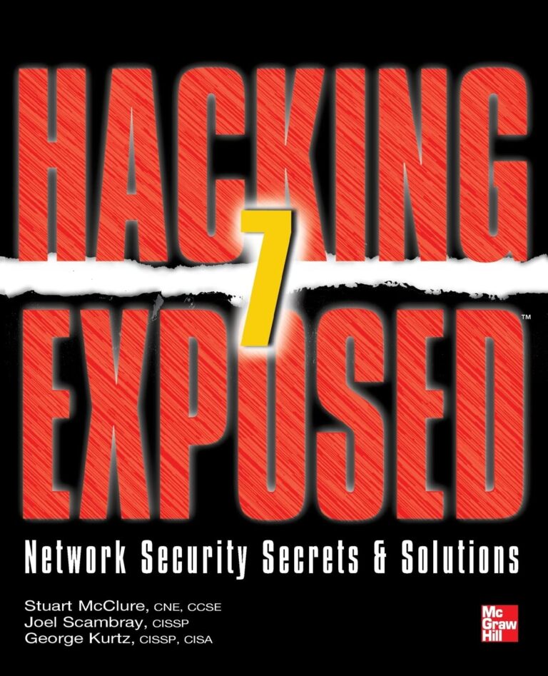 Hacking Exposed 7: Network Security Secrets and Solutions 1759893546 71qCN 6whNL. SL1360 Hacking Exposed 7: Network Security Secrets and Solutions Edu Expertise Hub Security & Encryption