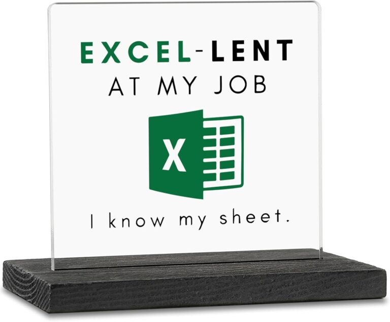 1760615414 614Ge3HE7QL. AC SL1500 Accountant Gifts for Women, Men, Funny CPA, Spreadsheet, Excel Gift Idea For Coworkers, Accounting, Boss, Worker, Colleague, Friend Acrylic Desk Decorative Sign ZBB43 Edu Expertise Hub Accounting