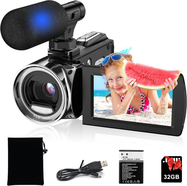 1760831763 810Cqp0ifvL. AC SL1500 Video Camera Camcorder YouTube 4K 48MP Vlogging Camera Recorder 3.0 Inch 270 Degree Rotation Screen 18X Digital Zoom Video Camera with Microphone and 32G SD Card Edu Expertise Hub Digital Audio Video & Photography