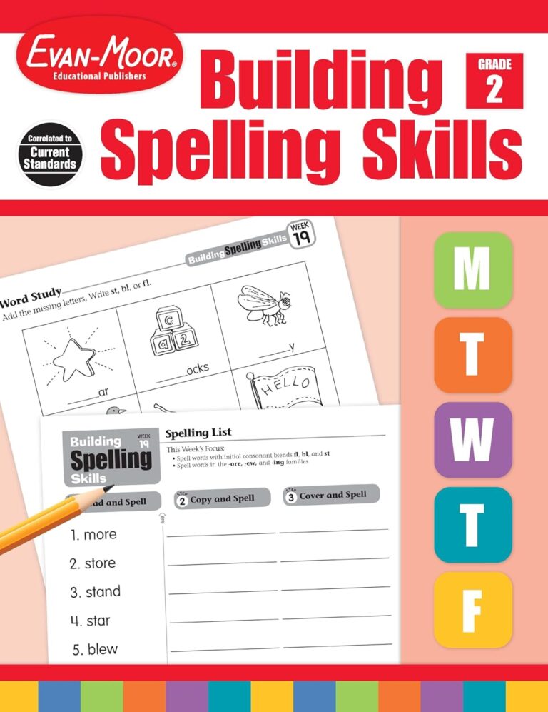 1761084385 7198KD vpAL. SL1500 Evan-Moor Building Spelling Skills, Grade 2 - Homeschooling & Classroom Resource Workbook, Reproducible Worksheets, Teaching Edition, Spelling Strategies, Reading and Writing Skills Edu Expertise Hub Skills