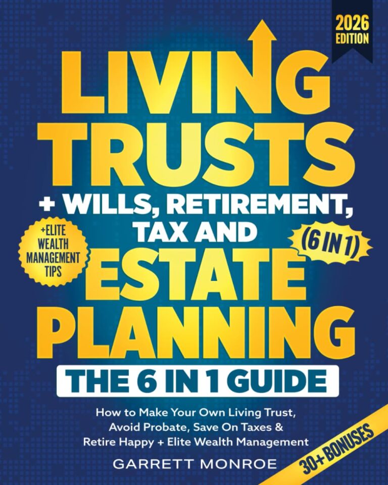 Living Trusts + Wills, Retirement, Tax & Estate Planning – The 6-in-1 Guide: How to Make Your Own Living Trust, Avoid Probate, Save On Taxes & Retire Happy + Elite Wealth Management (Wealth Strategy) 1761517387 71z1j4BSSQL. SL1250 Living Trusts + Wills, Retirement, Tax & Estate Planning - The 6-in-1 Guide: How to Make Your Own Living Trust, Avoid Probate, Save On Taxes & Retire Happy + Elite Wealth Management (Wealth Strategy) Edu Expertise Hub Investing