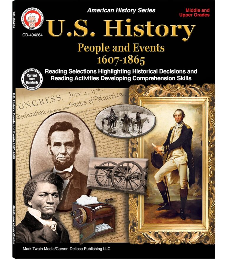 1761878296 91vg7N3 rXL. SL1500 Mark Twain American History Books, Grades 6-12 People & Events from 1607—1865 US History Workbook, Declaration of Independence, California Gold Rush, Pre Civil War, Classroom or Homeschool Curriculum Edu Expertise Hub Social media
