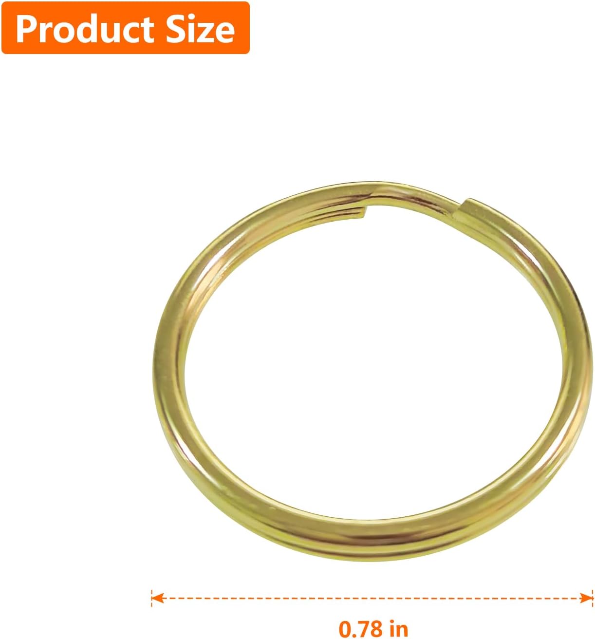 51VnsE9SPXL. AC SL1500 Solid Brass Key Rings, 20mm Gold O Shaped Brass Key Rings Set of 10, Men's and Women's Keychains DIY Hardware, Bulk Split Key Rings for Keychains and Keychain Crafts (20mm/0.78-inch) Edu Expertise Hub Hardware & DIY