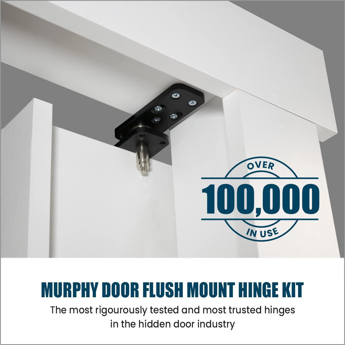 616 9e7GpbL. AC SL1200 MURPHY DOOR Hidden Hinge Hardware - Easy DIY Hidden Door System, Heavy Duty Swinging Door Hinge for Secret Door or Hidden Door Bookcase, Up to 300 lbs Edu Expertise Hub Hardware & DIY