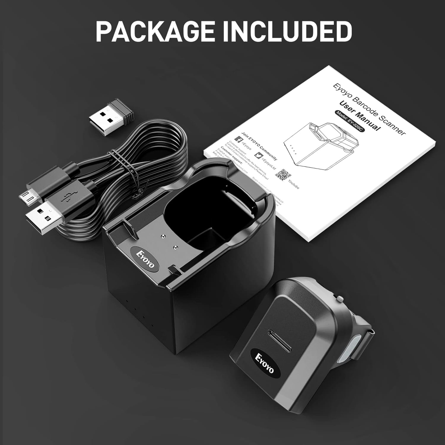 619 Rp02ABL. AC SL1500 Eyoyo Bluetooth Finger Ring Barcode Scanner for Tablet iPhone Android iOS Windows Mac OS Mini Wearable 1D Hands-Free Inventory Barcode Reader with Wireless for Right or Left-Handed Use Edu Expertise Hub Tablets & E-Readers