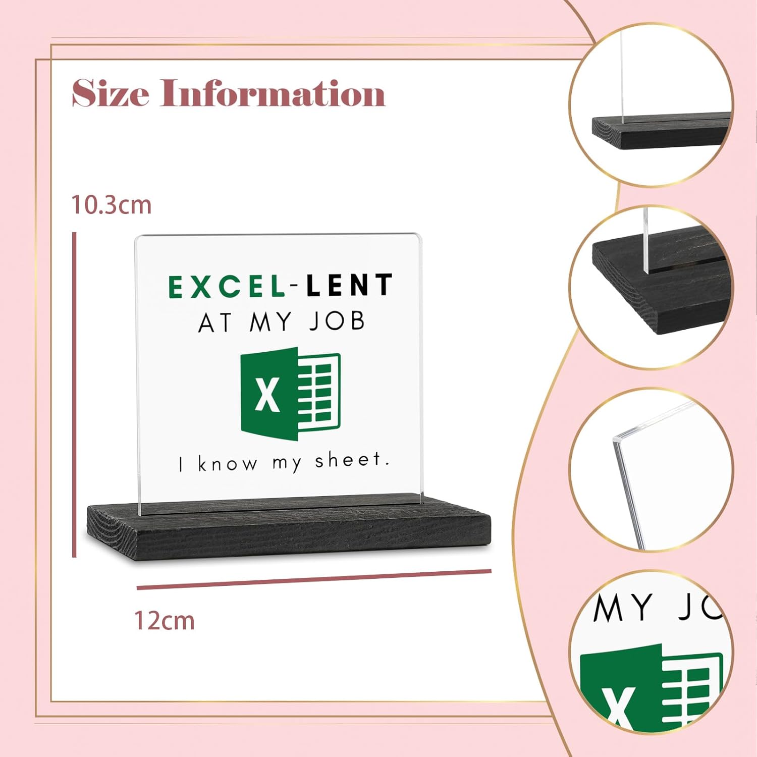 61DUnI+AjkL. AC SL1500 Accountant Gifts for Women, Men, Funny CPA, Spreadsheet, Excel Gift Idea For Coworkers, Accounting, Boss, Worker, Colleague, Friend Acrylic Desk Decorative Sign ZBB43 Edu Expertise Hub Accounting
