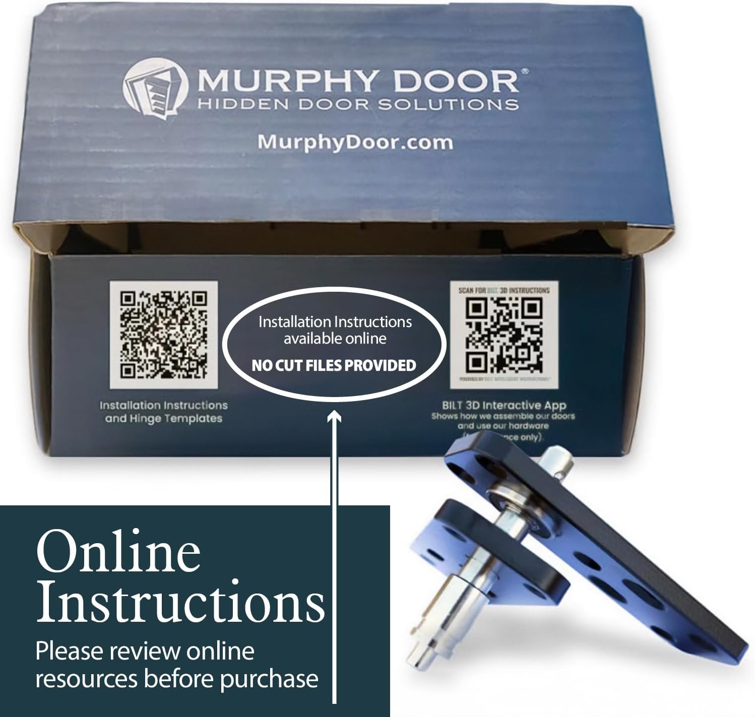 71 d1FP7CPL. AC SL1500 MURPHY DOOR Hidden Hinge Hardware - Easy DIY Hidden Door System, Heavy Duty Swinging Door Hinge for Secret Door or Hidden Door Bookcase, Up to 300 lbs Edu Expertise Hub Hardware & DIY