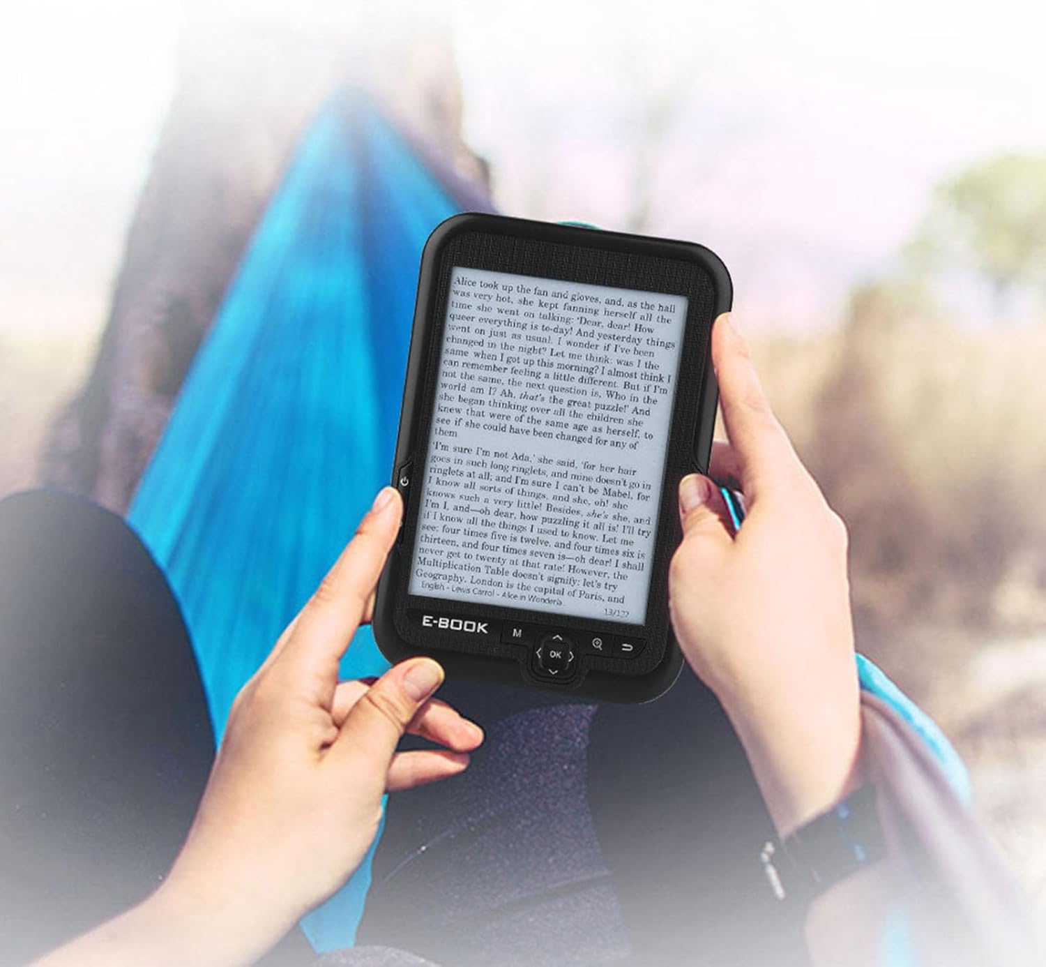 715wP7zhG2L. AC SL1500 6'' Portable E-Paper with 800x600 Resolution+Audio Player, E-Reader E-Book Reader with Electronic Ink Screen Available in 29 Languages with A Pair of Headphone and Leather Case, 16/8/4GB(Black 8G) Edu Expertise Hub Tablets & E-Readers