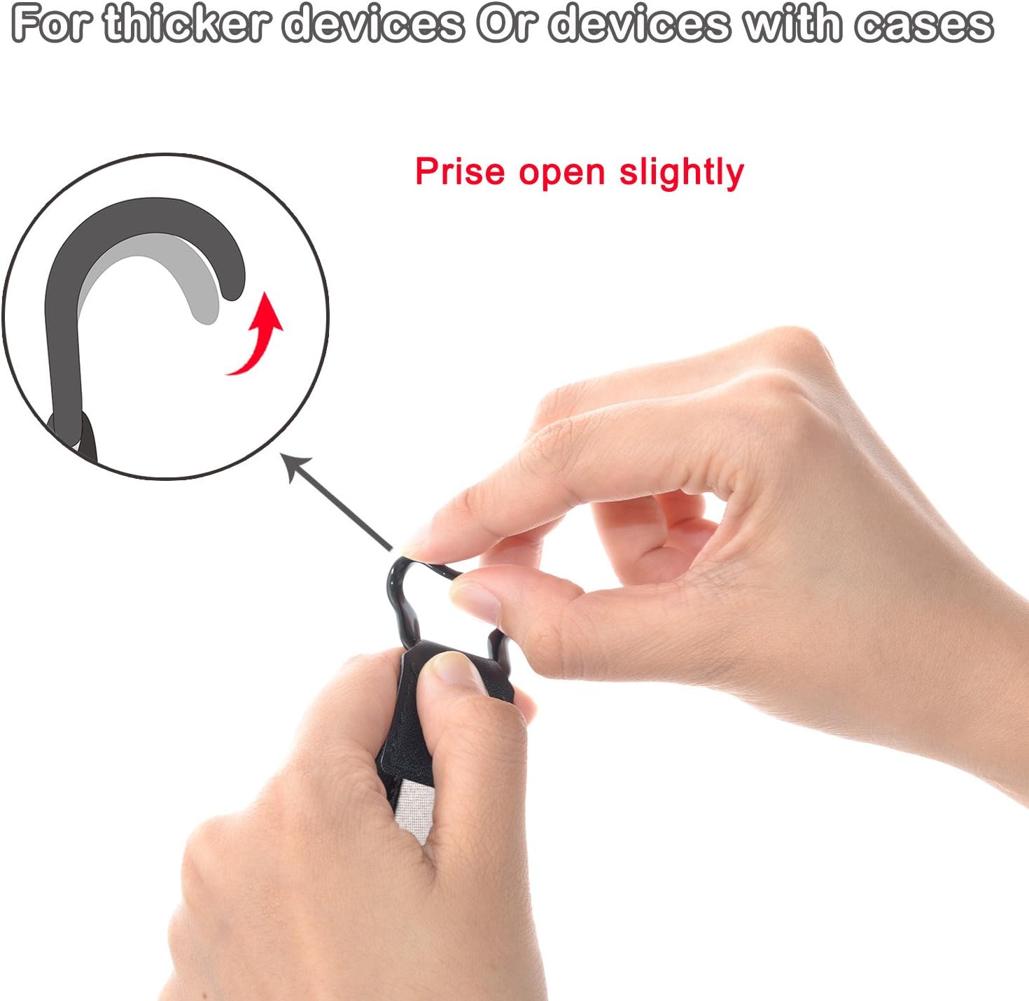 719IARvzJ0L. AC SL1500 TFY Clip-on LED Reading Light with 2 Levels of Lumen Intensity for Kindle, Other e-Readers, Tablets, Books Plus Bonus Hand Strap Holder for 6 inch Kindle e-Readers (Black) Edu Expertise Hub Tablets & E-Readers