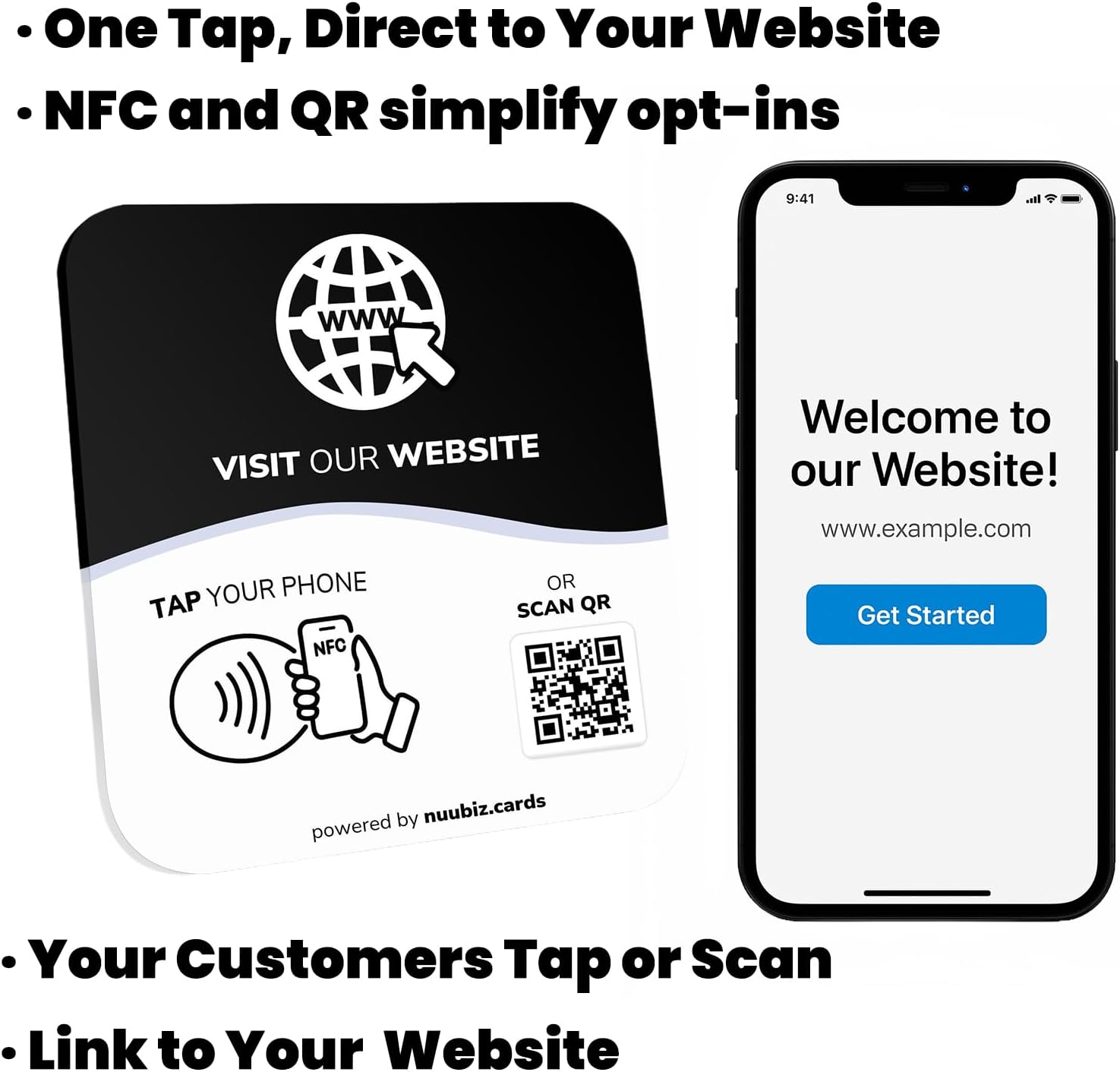 719ph+pQFkL. AC SL1500 NFC Social Media Sign Plate - QR Code Sign for Social Media, Facebook, TikTok, Website - Reusable Taps - Get More Followers & Reviews - Adhesive & Stand (Website Plate, 1) Edu Expertise Hub Social Media for Business
