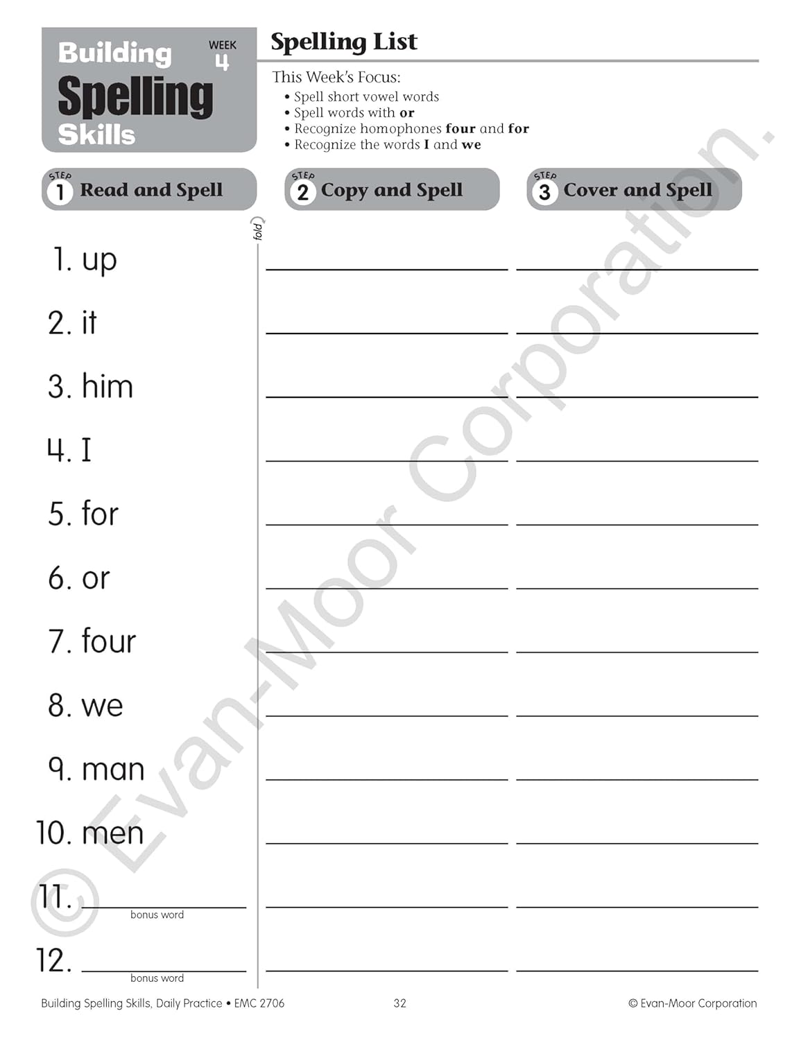 71Y4wE3rrvL. SL1500 Evan-Moor Building Spelling Skills, Grade 2 - Homeschooling & Classroom Resource Workbook, Reproducible Worksheets, Teaching Edition, Spelling Strategies, Reading and Writing Skills Edu Expertise Hub Skills