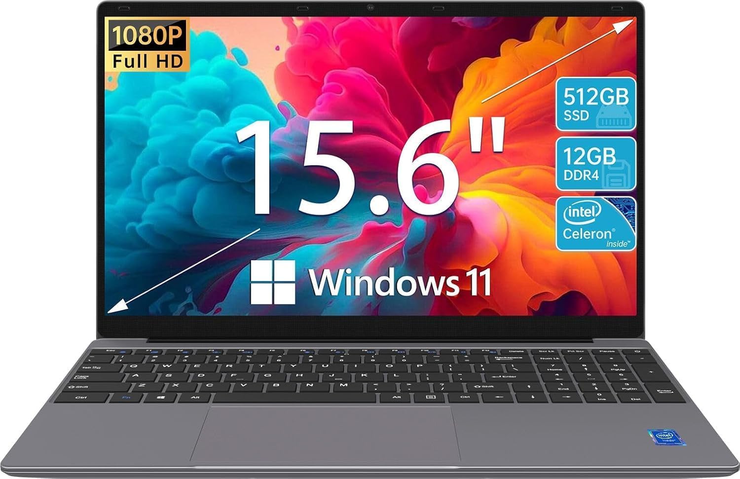 71gOw jCamL. AC SL1500 Laptop Computer 15.6'' HD Display, UHD Graphics, Celeron N5095 4-Core Processor, 12GB RAM, 512GB SSD up to Expandable 1TB, WiFi, 180°Open Angle, Laptop, Gray Edu Expertise Hub Web Development & Design laptops desktops