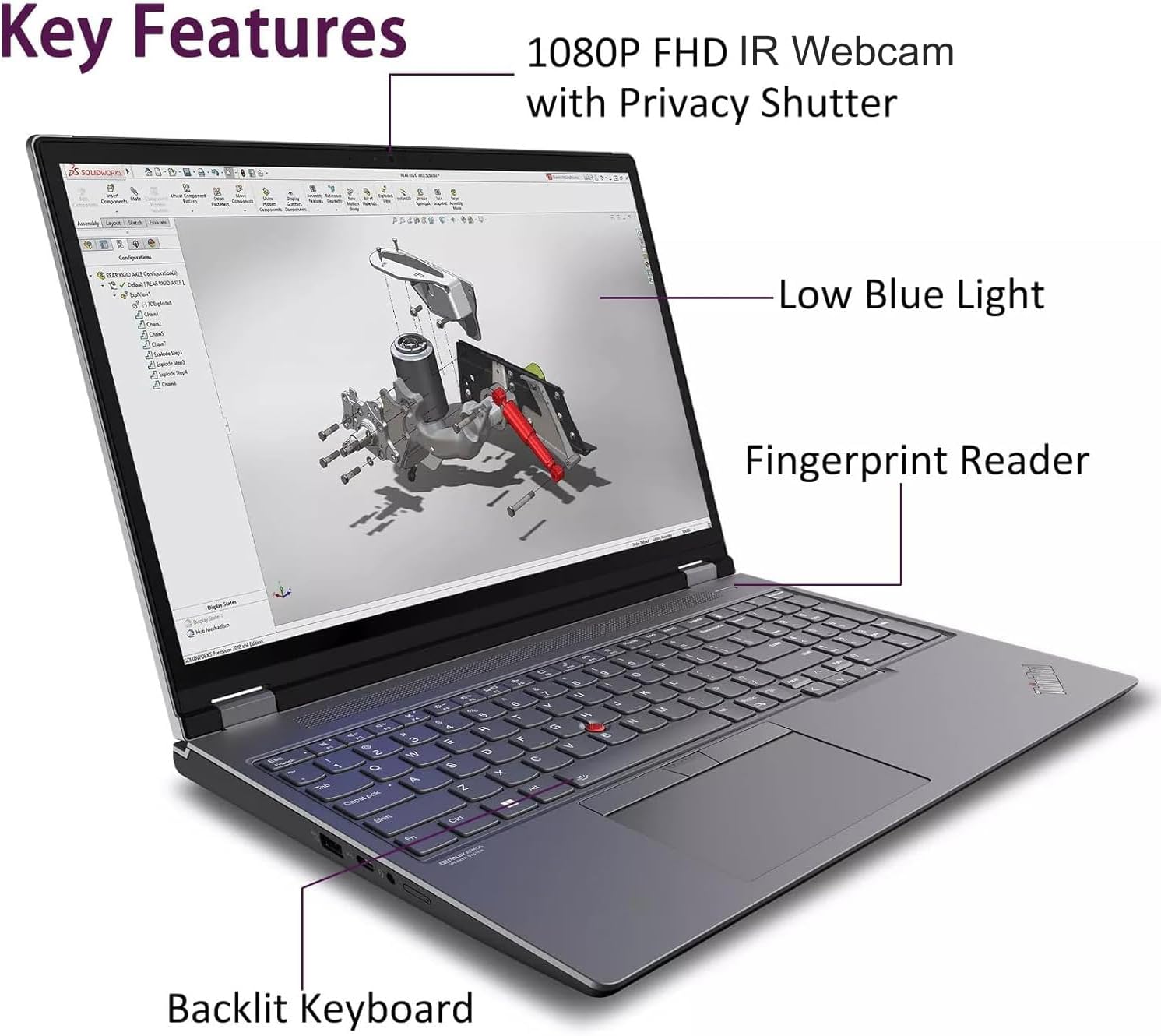 Lenovo ThinkPad P16 Mobile Workstation Laptop (16" 4K UHD (3840 x 2400), NVIDIA RTX 1000 Ada, Intel 20-Core i7-14700HX, 128GB DDR5, 4TB SSD) for Engineer, Designer, 1080p IR Webcam, Win 11 Pro, 2025 Edu Expertise Hub Web Development & Design laptops desktops