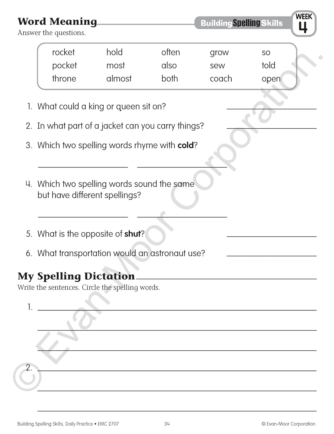 71xx0y4q rL. SL1500 Evan-Moor Building Spelling Skills, Grade 3 - Homeschooling & Classroom Resource Workbook, Reproducible Worksheets, Teaching Edition, Spelling Strategies, Reading and Writing Skills Edu Expertise Hub Skills