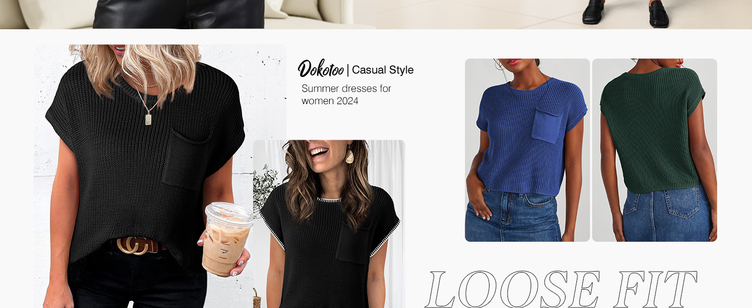 Women's Casual Round Neck Basic Pleated Tops