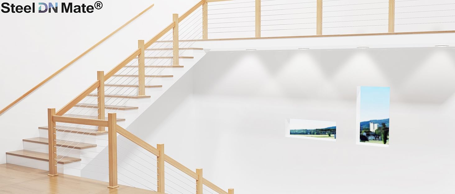 7990ce1e 6ed5 47fe 95ba 04785c51074f. CR0,0,2691,1149 PT0 SX1464 V1 Steel DN Mate 110 Pack T316 Stainless Steel Protector Sleeves for 1/8" Cable Railing, Cable Protector Sleeves for Cable Railing System, Deck Railing Hardware with a Drill Bit DE11 Edu Expertise Hub Hardware & DIY