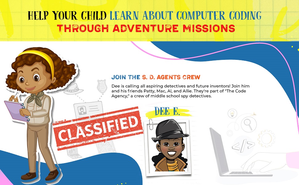 Children's computer programming books, children's programming books, mystery books for kids