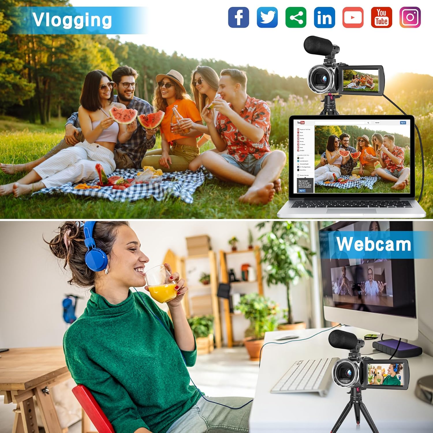 81 qVZgZyRL. AC SL1500 Video Camera Camcorder YouTube 4K 48MP Vlogging Camera Recorder 3.0 Inch 270 Degree Rotation Screen 18X Digital Zoom Video Camera with Microphone and 32G SD Card Edu Expertise Hub Digital Audio Video & Photography