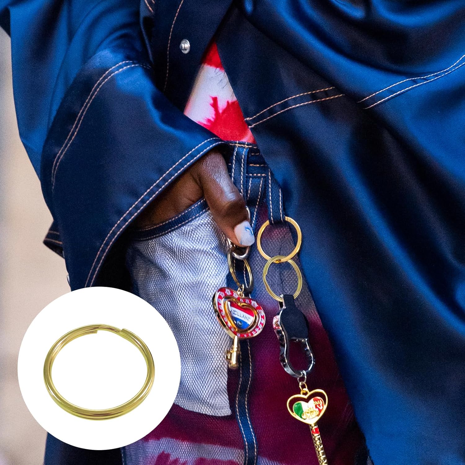 81MrfOheEFL. AC SL1500 Solid Brass Key Rings, 20mm Gold O Shaped Brass Key Rings Set of 10, Men's and Women's Keychains DIY Hardware, Bulk Split Key Rings for Keychains and Keychain Crafts (20mm/0.78-inch) Edu Expertise Hub Hardware & DIY
