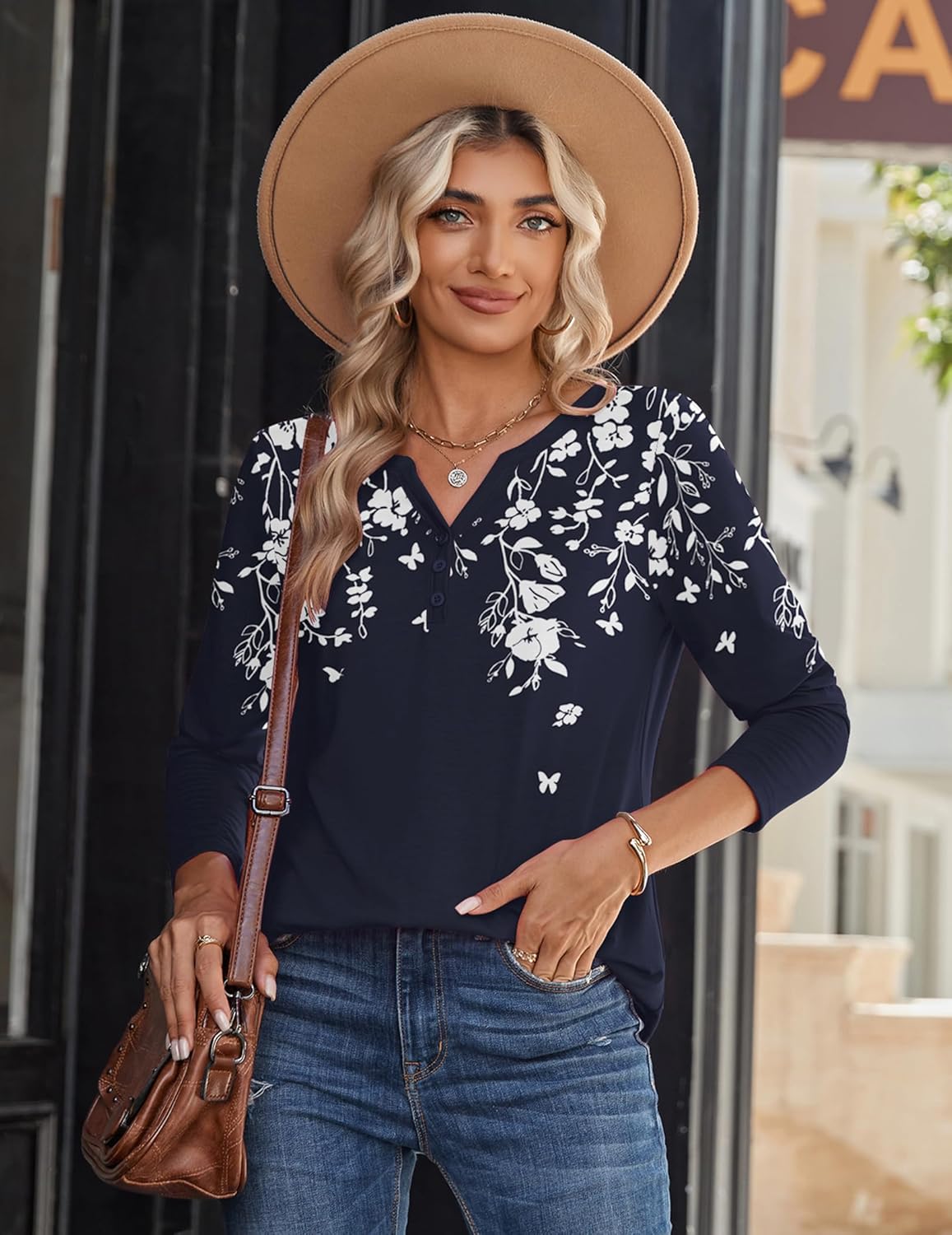 81iEWVgbomL. AC SL1500 Zeagoo Long Sleeve Shirts for Women Casual V Neck Fall Tops Dressy Summer Work Blouses Clothes Edu Expertise Hub Women & Business