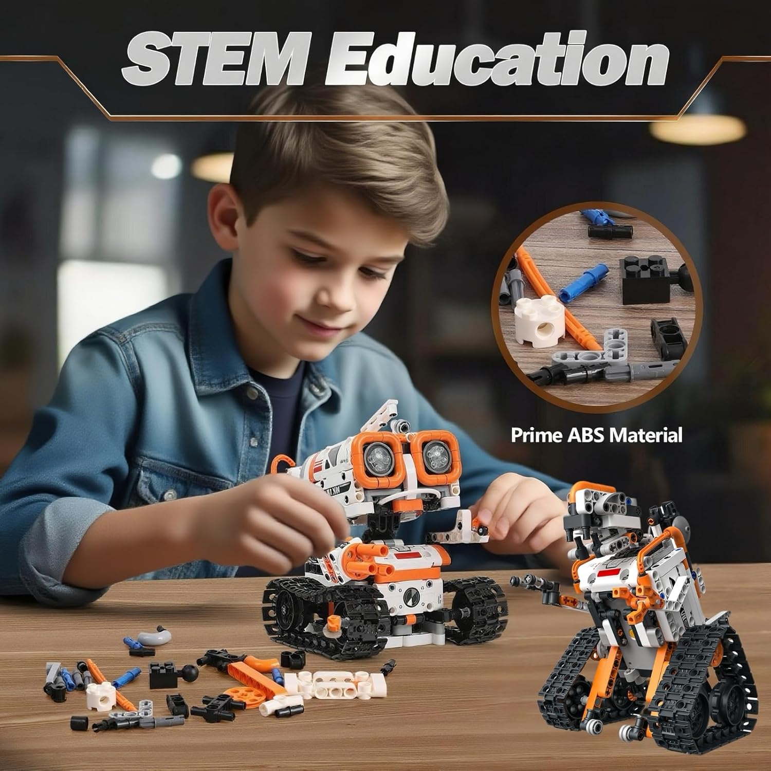 81qmwp5wIPL. AC SL1500 STEM Robotics Kit for Kids Ages 8-12 8-14+, 5-in-1 Remote/APP Control Coding Robot, Educational Engineering Building Toys with Programming, Science Projects Great Gift for Boys & Teens Edu Expertise Hub Programming