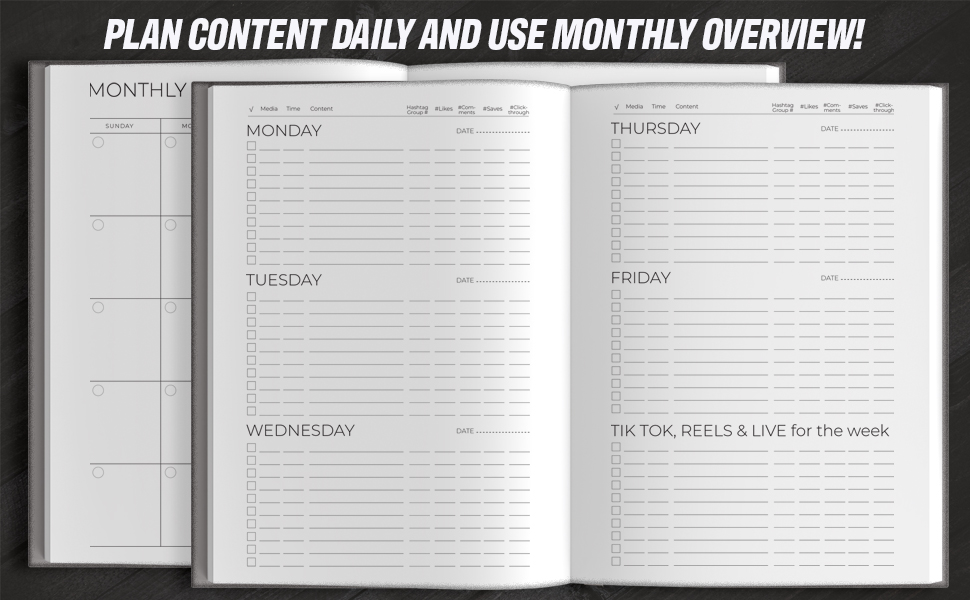 Prep content for posts, reels and stories