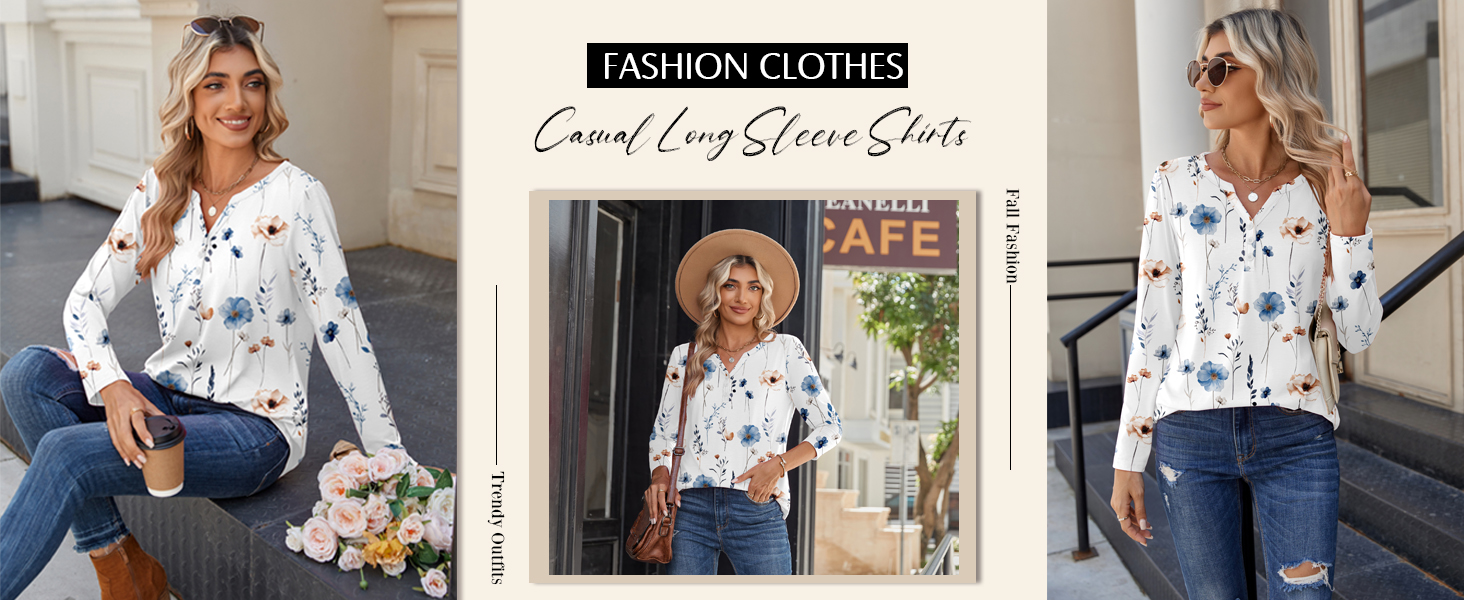 long sleeve shirts for women