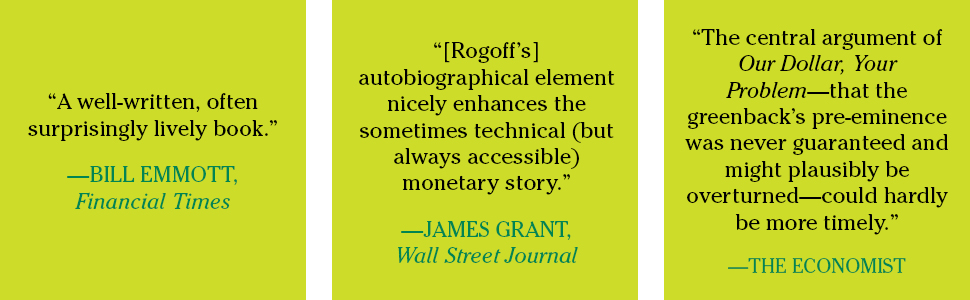 Series of quotes praising the book from Financial Times, Wall Street Journal, and The Economist