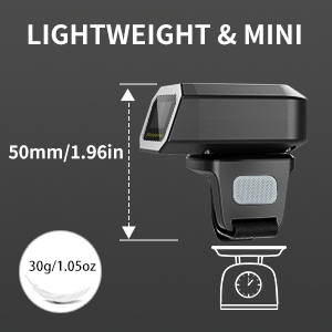 EY-026C Eyoyo Finger Ring Wearable 1D Bluetooth Barcode Scanner Wireless